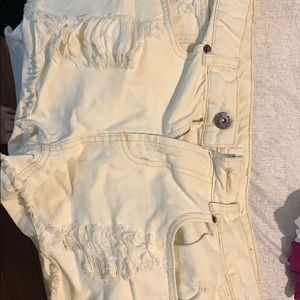 Cream color shorts
